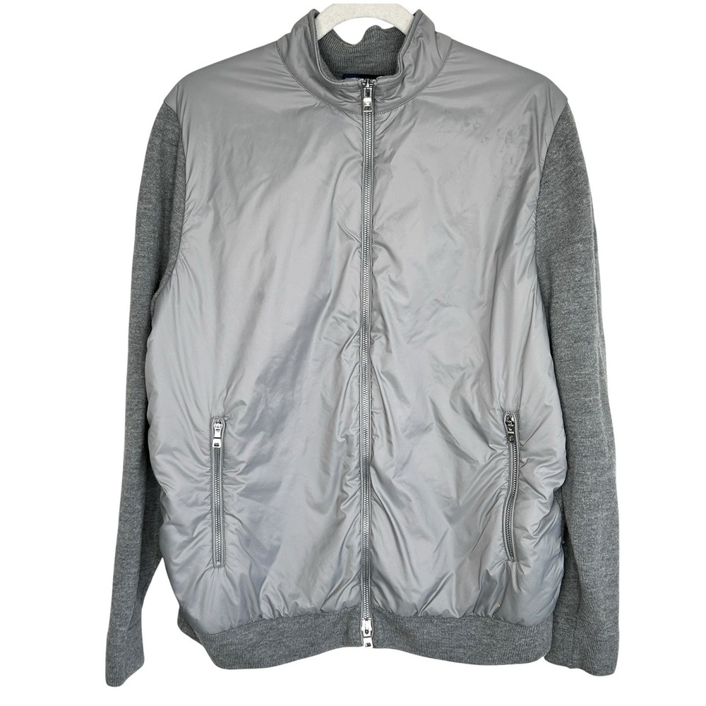 Peter Millar Crown‎ Holdridge Hybrid Wool Zip Jacket Large Golf Nylon Stretchy